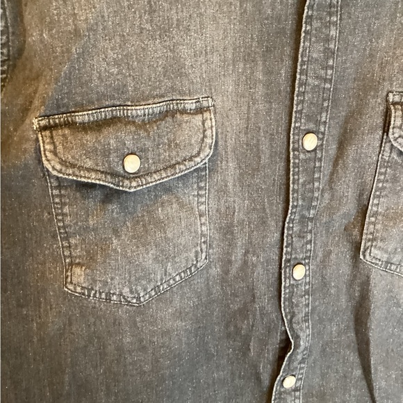 Flag & Anthem Shirt Mens XL Western Snap Button Long Sleeve Casual - Picture 6 of 12